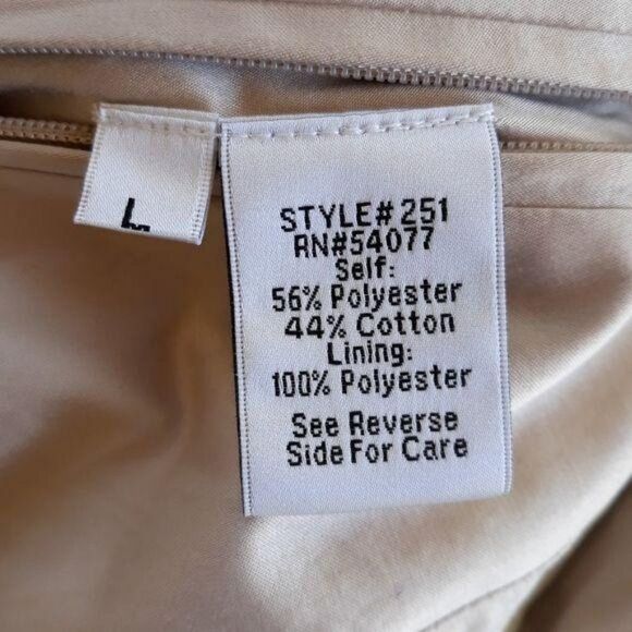 CAbi Vest 251 Reversible Alpine Faux Fur Snow Bunny Satin Sheen Zip Up Tan L - Picture 3 of 11